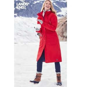 Lands' End Red Women's Coat